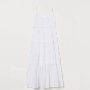 NWT H&M V Neck Linen Dress SZ XS
